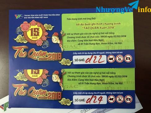 Ảnh Cặp vé táo quân 2018