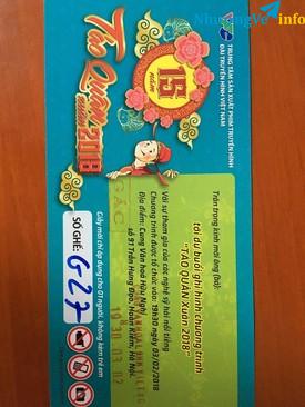 Ảnh Vé xem Táo quân 2018