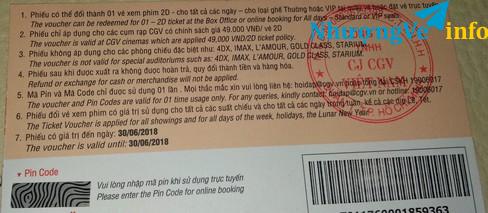 Ảnh Vé CGV 2D tất cả các ngày (hoàng văn thụ;...)