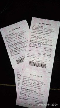Ảnh Nhượng lại 2 vé xem phim Gia đình siêu nhân 2 (sáng 16/6/2018), ghế H3 H4 cực đẹp