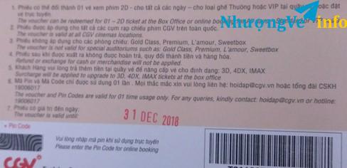 Ảnh Vé CGV 2D tất cả các ngày tất cả các rạp