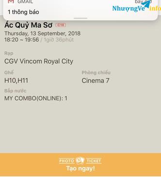 Ảnh 2 VÉ XEM THE NUN (Ác Quỷ Ma Sơ) kèm My Combo