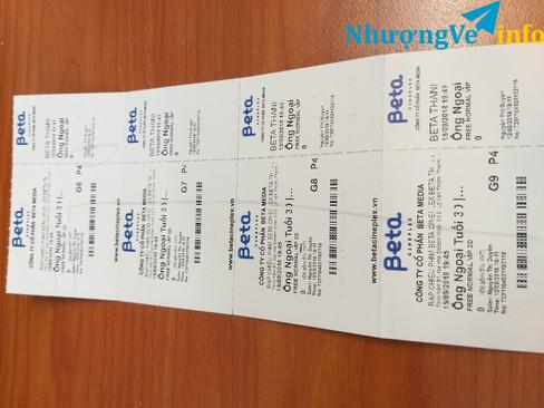 Ảnh Vé xem phim ông ngoại tuổi 30 vào 19h45 thứ 7 ngày 15/9/2018