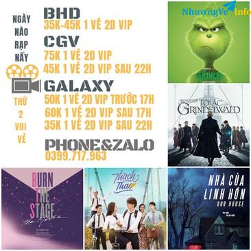 Ảnh Hỗ trợ đặt vé xem phim các rạp CGV, GALAXY, BHD
