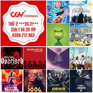 Ảnh Vé cgv áp dụng tất cả các rạp 26.11