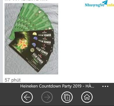 Ảnh NHƯỢNG VÉ TRÊN KHÁI ĐÀI HEINEKEN COUN PARTY 2019