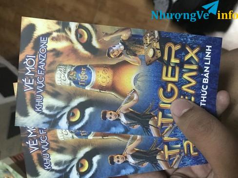 Ảnh Loại: Vé Ca Nhạc ở Hồ Chí Minh  Mình có 1 cắp vé tiger remix fanzone vào ngày 31/12