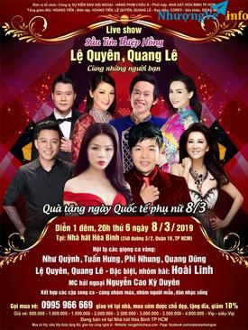 Ảnh LIVESHOW LỆ QUYÊN -QUANG LÊ NGÀY 8/3 TẠI NHÀ HÁT HÒA BÌNH