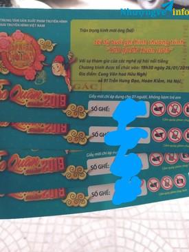 Ảnh Vé Táo quân 2019 ngày 26/1/2019