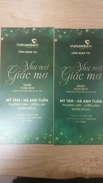 Ảnh Vé đêm nhạc Mỹ TÂm vs Hà Anh Tuấn