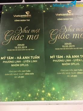 Ảnh Cặp vé VIP hàng C tầng 1 Như một giấc mơ 20h 10/3/2019. Mỹ Tâm, Hà Anh Tuấn, Uyên Linh .. TTHNQG