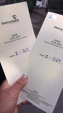 Ảnh Cặp vé như một giấc mơ vietcombank tầng 2, Q 64,65