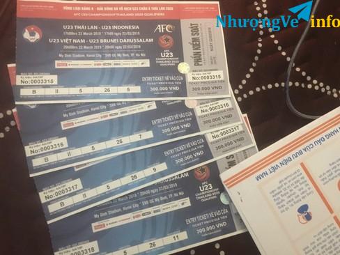 Ảnh Vé VN - Brunei 300k pass lại 750k 1 cặp