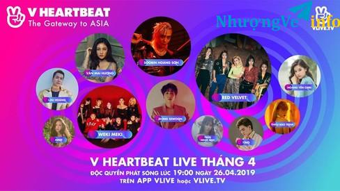 Ảnh Bán vé V HEARTBEAT LIVE VIP  tối 26/4/2019 LIÊN HỆ ĐẶT VÉ 0932762765 A HUY