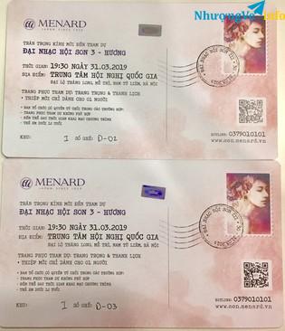 Ảnh 2 vé Super Vip đại nhạc hội Son 3 - Mỹ, Tâm, Hà Anh Tuấn,.... tối chủ nhật ngày 31/3/2019