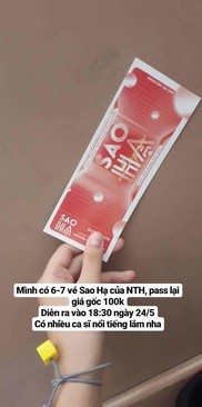 Ảnh Pass 7 vé xem văn nghệ tại trường THPT Nguyễn Thượng Hiền (HCM)