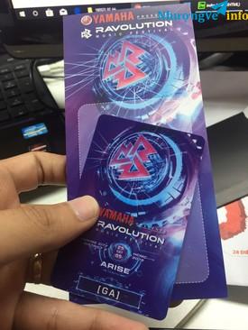 Ảnh 2 thẻ từ vé xem yamaha ravolution 25/5