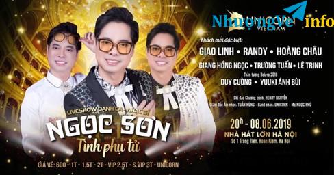 Ảnh 0983653566 - Bán vé liveshow Ngọc Sơn “ Tình phụ tử” ngày 8/6/2019 tại Nhà hát lớn Hà Nội