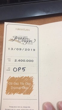 Ảnh Pass cặp vé Cô gái và cây dương cầm, concert HAT ngày 13 tại hội an