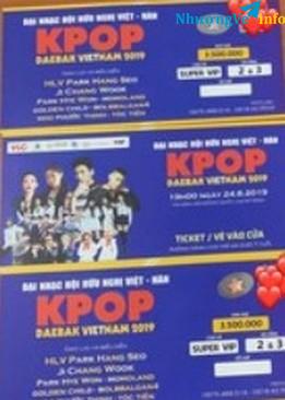 Ảnh bán vé Đại Nhạc Hội Việt - Hàn KPOP 24/8 Tại sân vận động Mỹ Đình