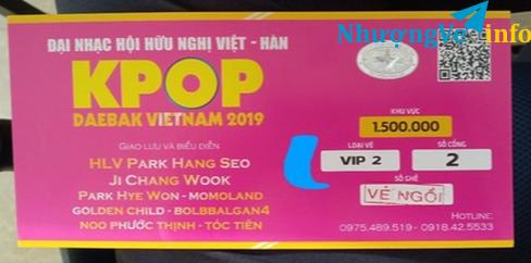 Ảnh bán vé Đại Nhạc Hội Việt - Hàn KPOP 24/8 Tại sân vận động Mỹ Đình