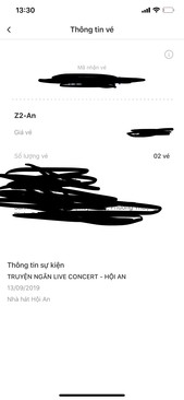 Ảnh BÁN 2 VÉ AN CONCERT HÀ ANH TUẤN NGÀY 13/9