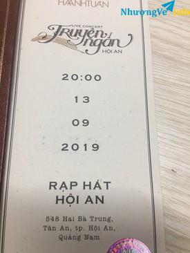 Ảnh Bán 2 vé THƯƠNG EM show TRUYÊN NGẮN Hà Anh Tuấn 4.000.000đ (Giao dịch trực tiếp)
