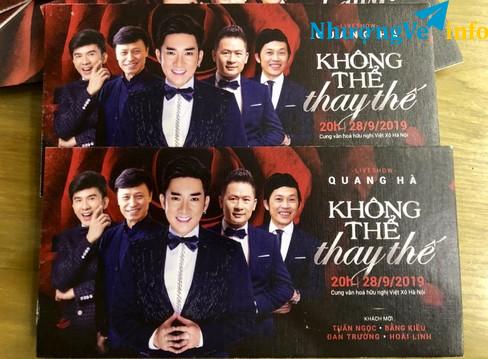 Ảnh Pass vé live show Quang Hà