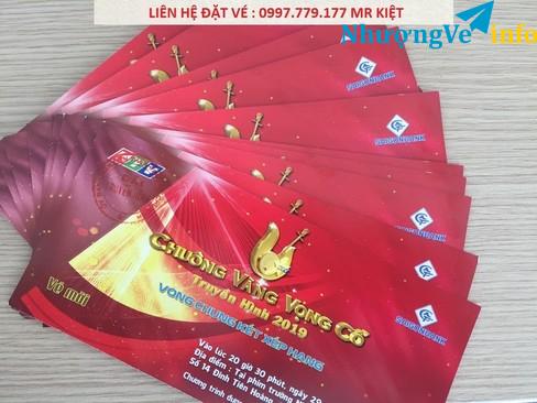 Ảnh VÉ CHUNG KẾT XẾP HẠNG CHUÔNG VÀNG VỌNG CỔ 29/09/2019