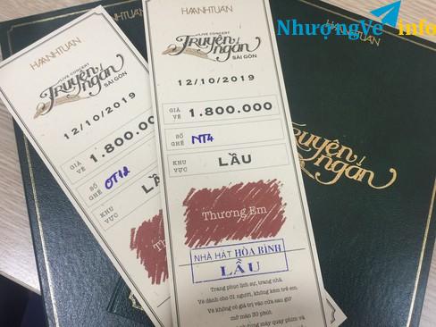 Ảnh Mình có 2 vé ghế Thương em Sài Gòn, chỗ đẹp. 1 hàng OT, 1 hàng NT. 2tr2/ve