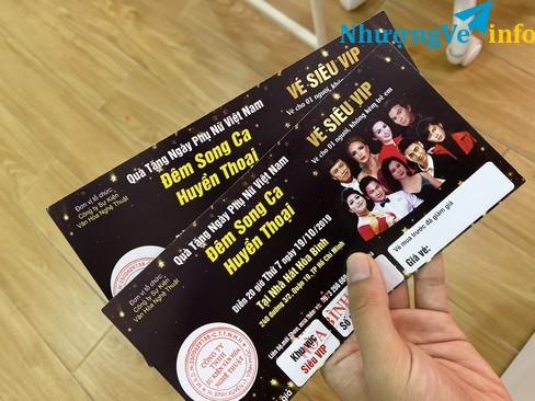 Ảnh Pass vé Đêm Song ca Huyền Thoại