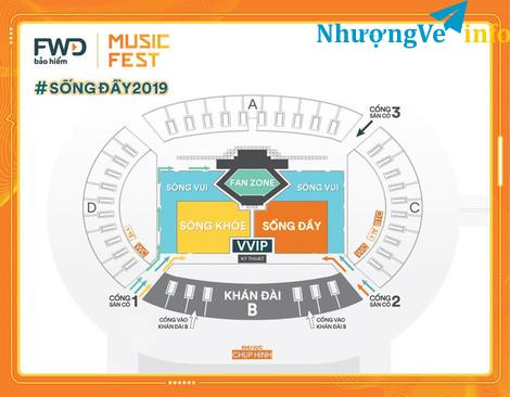 Ảnh 1 VÉ FANZONE FWD MUSIC FEST 2019