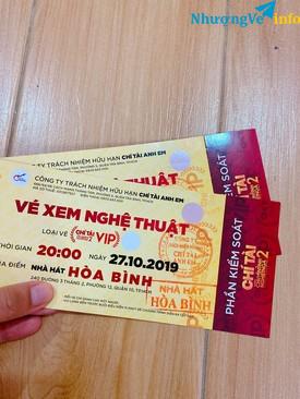 Ảnh Cần pass lại 2 vé VIP - Liveshow CHÍ TÀI CHUYỆN TÌNH NGHIỆT NGà2
