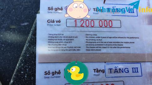 Ảnh CẦN NHƯỢNG LẠI CẶP VÉ ĐÊM NHẠC PHÚ QUANG 30.10 TẠI NHÀ HÁT LỚN HÀ NỘI