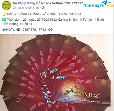 Ảnh BÁN VÉ VẦNG TRĂNG CỔ NHẠC THÁNG 11/2019