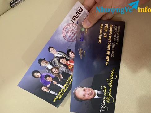 Ảnh Cần pass lại 02 vé Liveshow Lam Phương "Trăm Nhớ Ngàn Thương" tại Nhà hát Hòa Bình ngày 07/12/2019