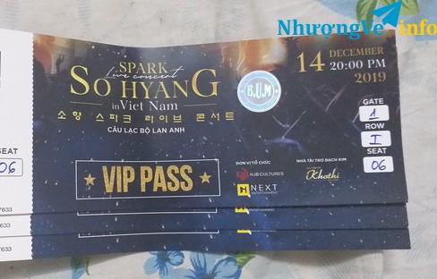 Ảnh BÁN VÉ VIP PASS LIVE CONCENCERT SO HANG IN VIỆT NAM. LIÊN HỆ 0932762765