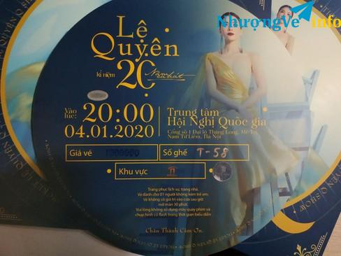 Ảnh Bán cặp vé Lệ Quyên