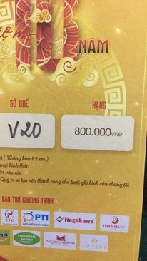 Ảnh Nhượng cặp vé V20/21 tầng 2 giá rẻ Xuân phát tài