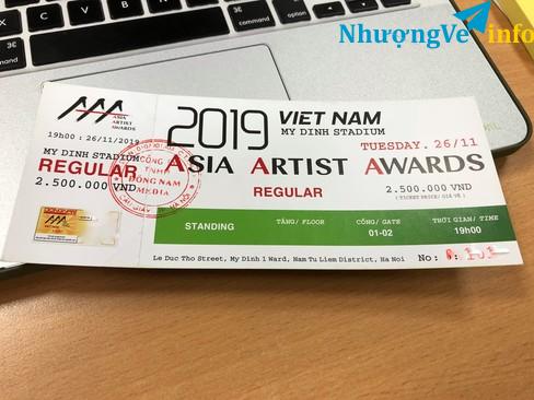 Ảnh Vé AAA2019 vé 2,5TR đứng gần sân khấu chỉ còn 850k