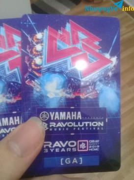 Ảnh Ve Đêm Nhạc EDM Ravolution 8/12 2 ve Ga