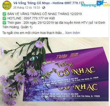 Ảnh BÁN VÉ VẦNG TRĂNG CỔ NHẠC THÁNG 12/2019