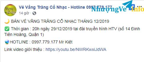 Ảnh Vé Vầng Trăng Cổ Nhạc - Hotline 0997.779.177