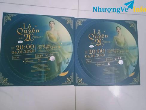 Ảnh Pas cặp vé Vip Lê Quyên hịn hò