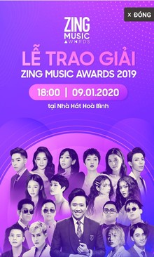 Ảnh Lễ trao giải Zing Music 9/1/2020