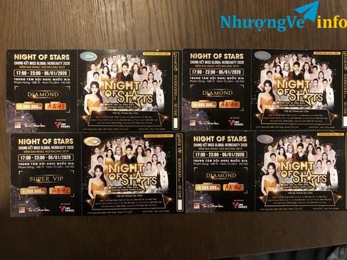 Ảnh Cần nhượng lại cặp vé Vip Night of stars- 5/1 TTHNQG