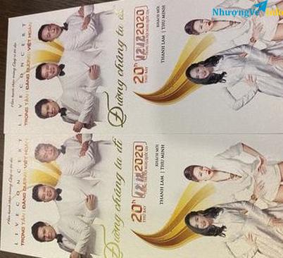 Ảnh NHƯỢNG VÉ VIP LIVESHOW ĐƯỜNG CHÚNG TA ĐI - TRỌNG TẤN,ĐĂNG DƯƠNG,VIỆT HOÀN,THU MINH,THANH LAM