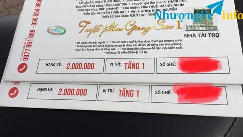 Ảnh CẦN NHƯỢNG LẠI GẤP CẶP VÉ TẦNG 1 TUYỆT PHẨM GIANG SƠN 1 TẠI TTHNQG 0827199982