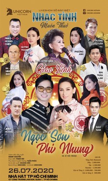 Ảnh BÁN VÉ LIVESHOW ĐÊM NHẠC NHẠC TÌNH MUÔN THUỞ- NGỌC SƠN, PHI NHUNG, GIAO LINH-Gọi: 0942 755 358