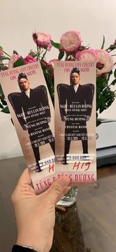 Ảnh Pass cặp vé hàng H tầng 1 chính giữa sân khâu và 1 vé lẻ 200k